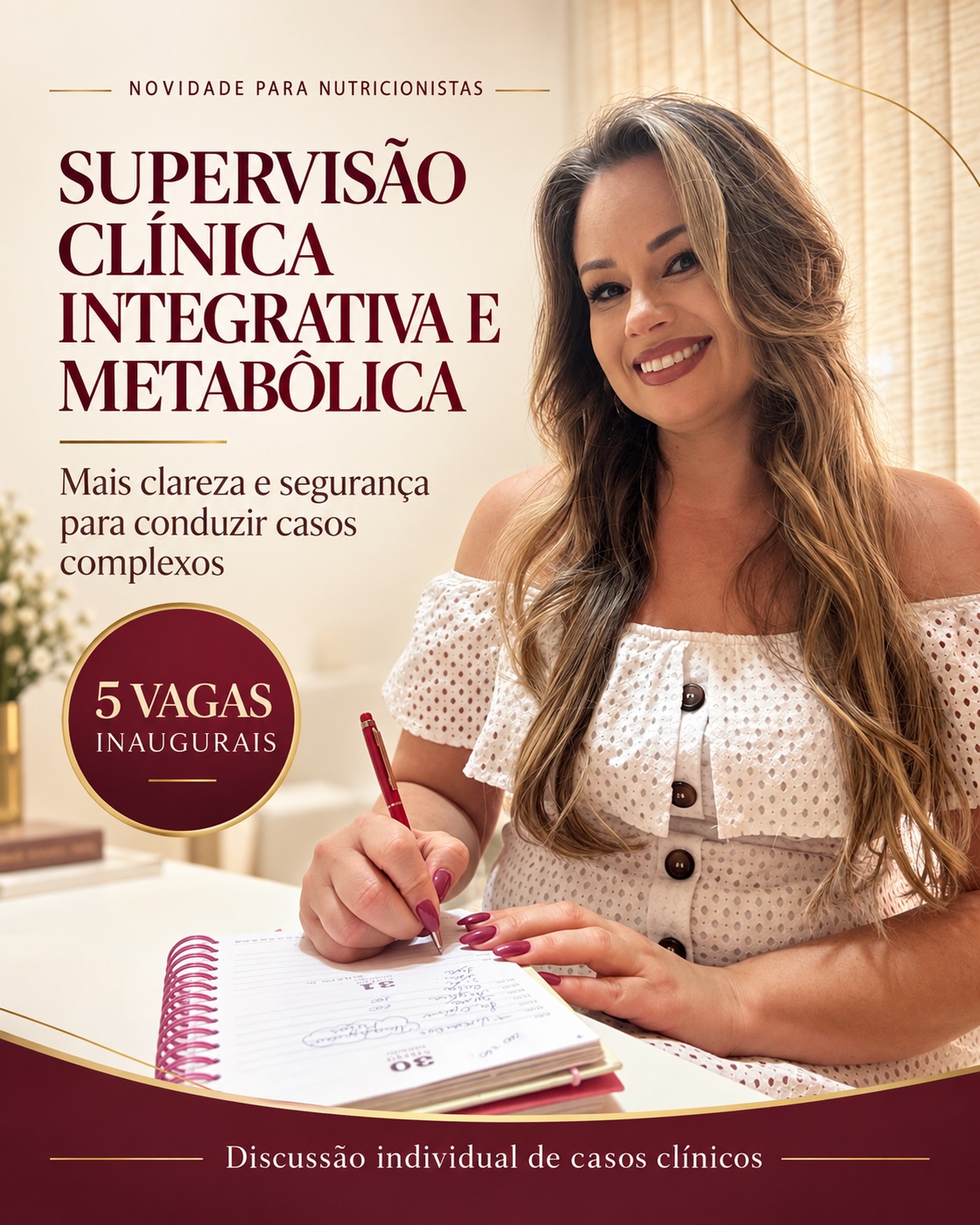 Post do Instagram: supervisão clínica integrativa e metabólica